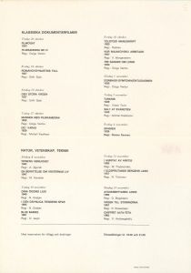 Sovjetrysk Dokumentärfilm, ett program i samarbete med gosfilmofond, Moskva