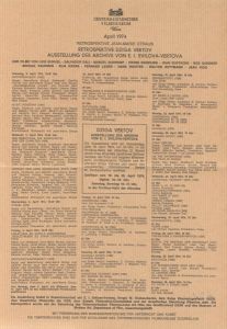 Österreichisches Filmmuseum Wien: Retrospektive Jean-Marie Straub, Retrospektive Dziga Vertov, Ausstellung des Archivs von E.I. Svilova