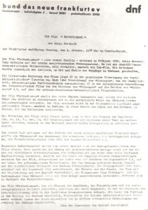 bund das neue frankfurt ev: Der Film "Enthusiasmus" von Dsiga Werthoff