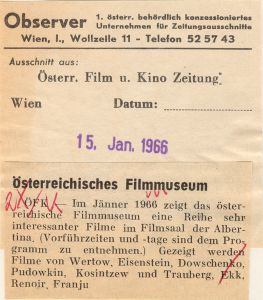 Über die Retropektive Dziga Vertov im Österreichisches Filmmuseum