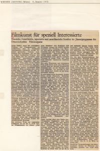 Filmkunst für speziell Interessierte