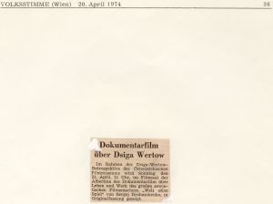 Dokumentarfilm über Dsiga Wertow