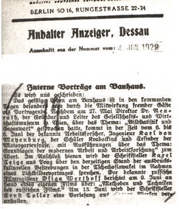 Interne Vorträge am Bauhaus