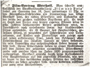 Film-Vortrag Werthoff