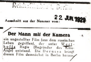 Der Mann mit der Kamera