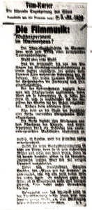 Die Filmmusik: Musikexperiment im Marmorhaus?