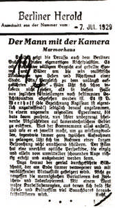 Der Mann mit der Kamera - Marmorhaus