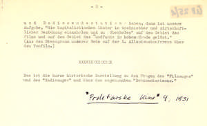 Das Film-Funk-Auge und der sogenannte 'Dokumentarismus'