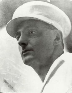 Portrait of Vertov with white baker's boy cap