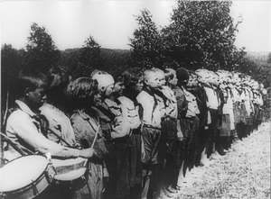 Pioniere beim Appell