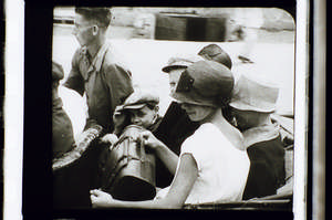 Leute in der Kutsche