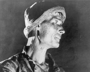 Eisenarbeiter in Großaufnahme