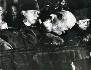 Mehrfachbelichtung Krupskaja und Lenin