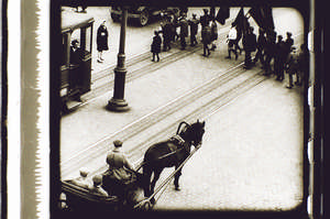 Pionierumzug mit Kutsche