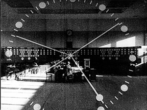 Uhr und Schaltzentrale